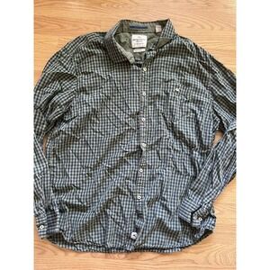 Tommy Bahama Shirt Mens XL Blue LS Tencel Casual Button Down Collared Cotton
